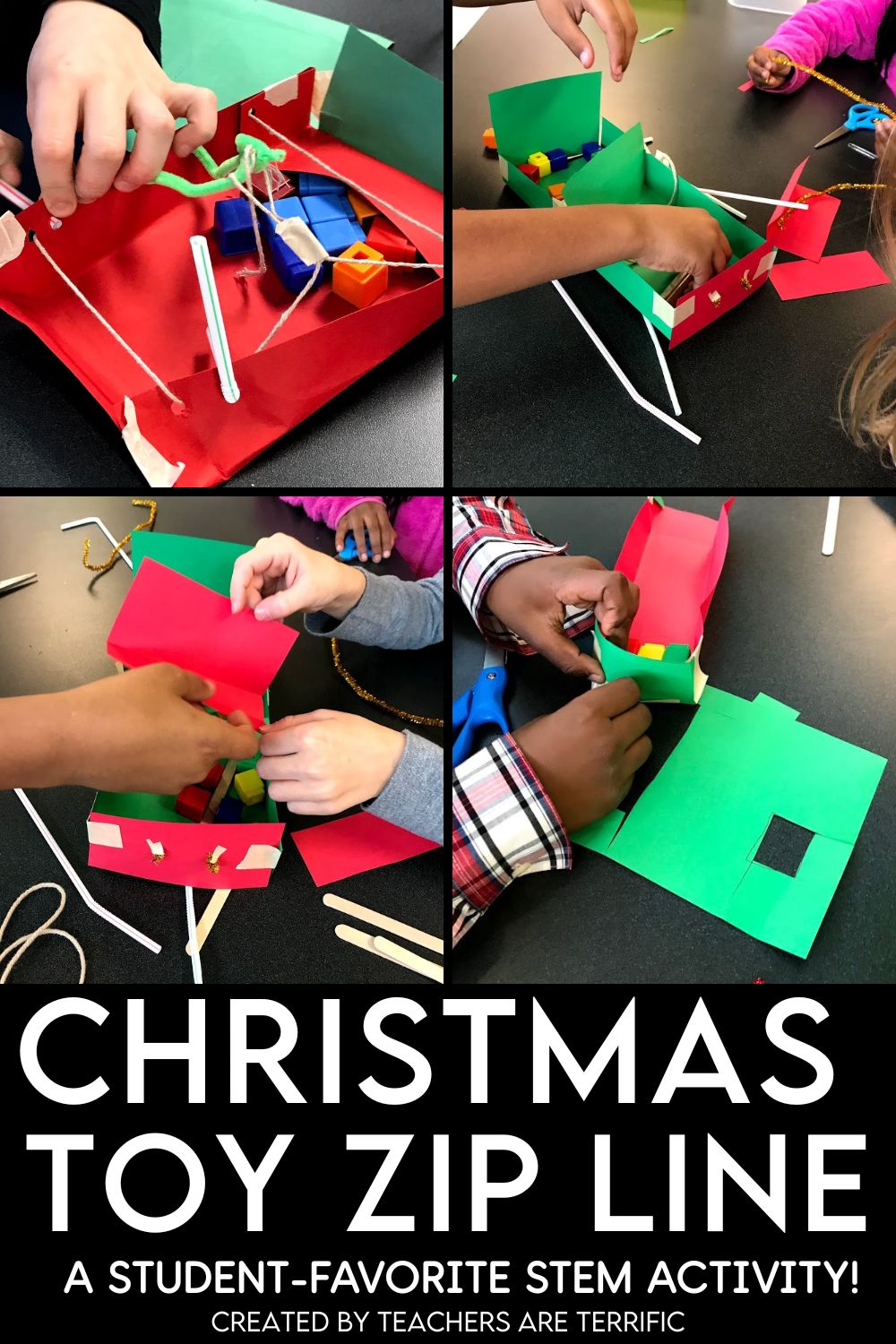Zip Line Math Task Best Christmas STEM Activity Ever – The Toy Zip Line! - Teachers are ...